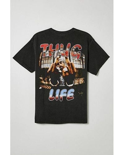 Urban Outfitters Tupac Thug Life Tee - Black