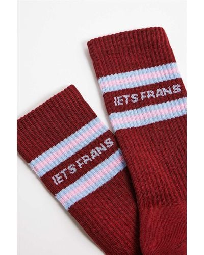 iets frans... Red Hoop Socks