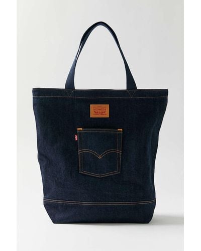 Levi's Back Pocket Denim Tote Bag - Blue