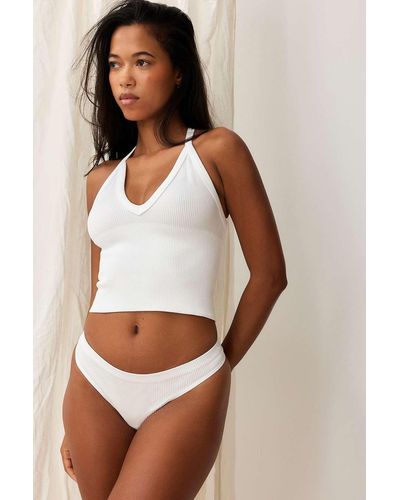 Out From Under Andie Seamless Thong - White