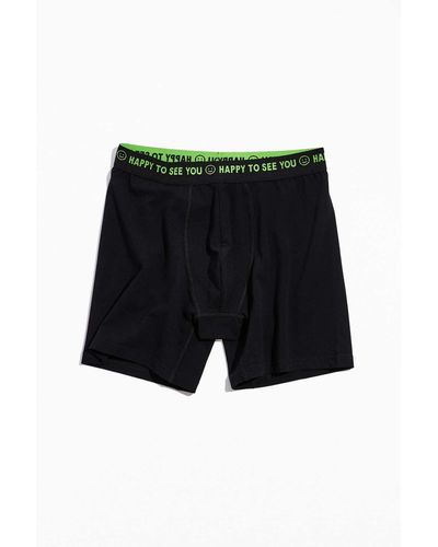 Urban Outfitters Happy To See You Boxer Brief - Black