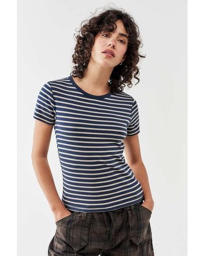 BDG Striped Baby T-shirt - Blue