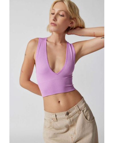 Out From Under Ribbed Seamless Scoop Back Bra Top