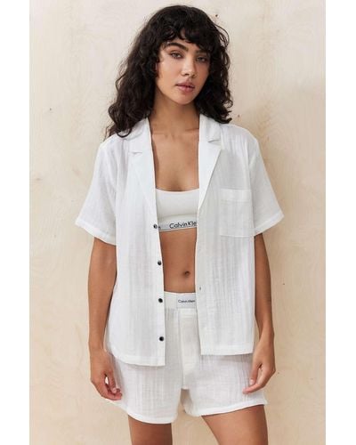 Calvin Klein Textured Shirt - White
