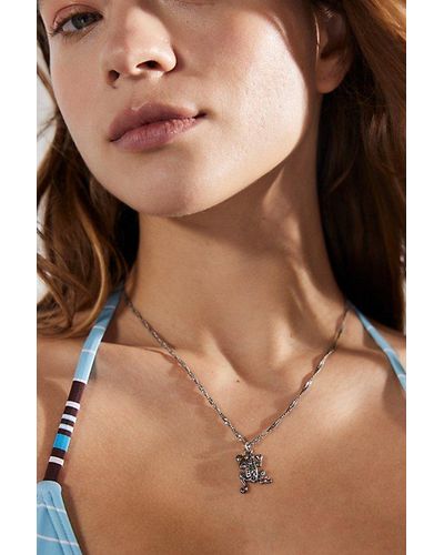 Urban Outfitters Frog Charm Necklace - Brown