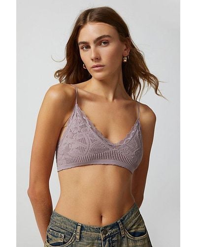 Out From Under Seamless Lace Bralette - Brown