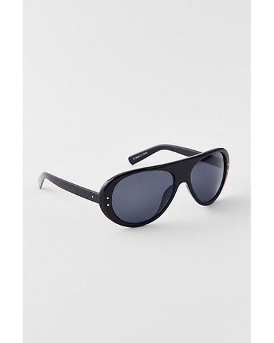 Urban Outfitters Agyness Aviator Sunglasses - Blue
