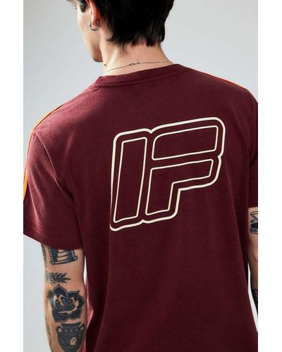 iets frans... Burgundy Taped T-shirt - Red
