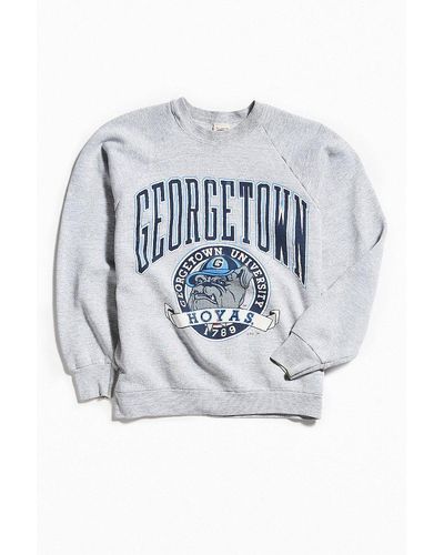 Urban Outfitters Vintage Champion Georgetown Crew Neck Sweatshirt - Gray
