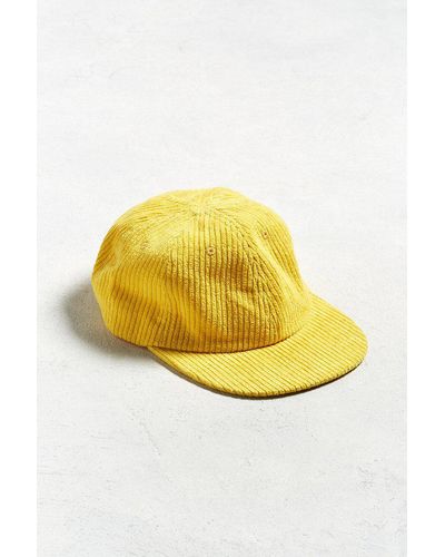 Urban Outfitters Uo Corduroy Baseball Hat - Yellow