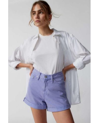 Purple Jean and denim shorts for Women | Lyst