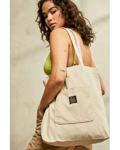 Urban Outfitters Uo Corduroy Pocket Tote Bag - Natural