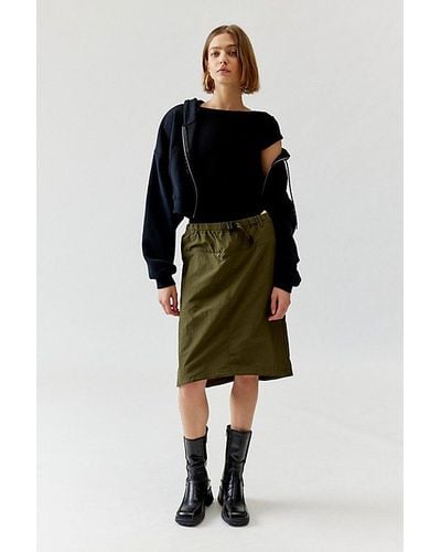 Gramicci Nylon Packable Midi Skirt - Black