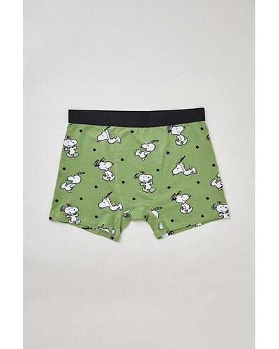 Urban Outfitters Snoopy Boxer Brief - Green
