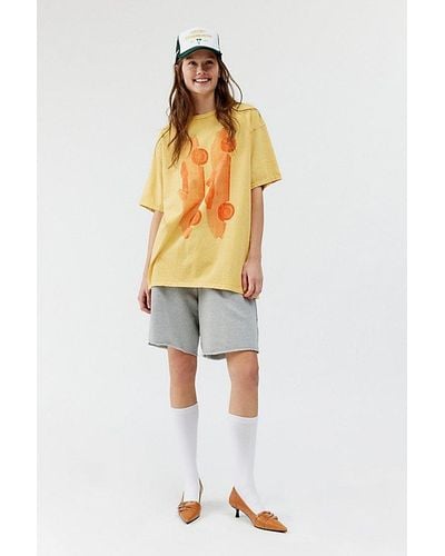 Urban Outfitters Photoreal Car T-Shirt Dress - Orange