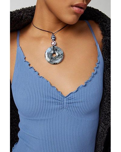 Frasier Sterling Uo Exclusive Lo Corded Wrap Necklace - Blue