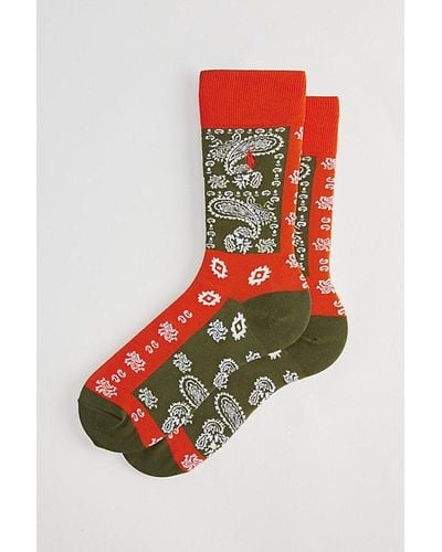 Polo Ralph Lauren Rocks Paisley Slack Sock - Red