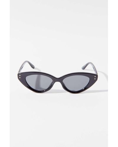 Urban Outfitters Nuri Angled Cat-eye Sunglasses - Black