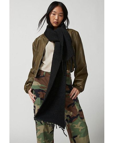 Urban Outfitters Uo Val Long Scarf - Black