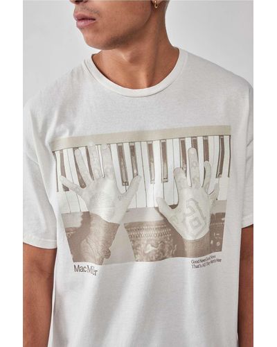 Urban Outfitters Uo - t-shirt "mac miller" in mit klavier-fotodruck - Grau
