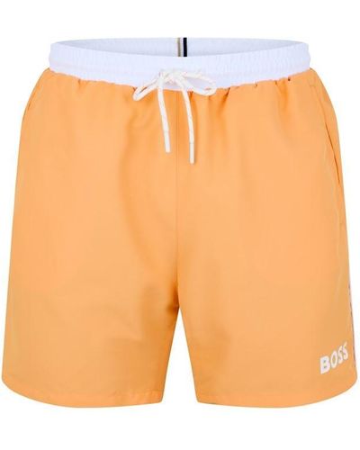 BOSS Starfish Swim Shorts - Orange