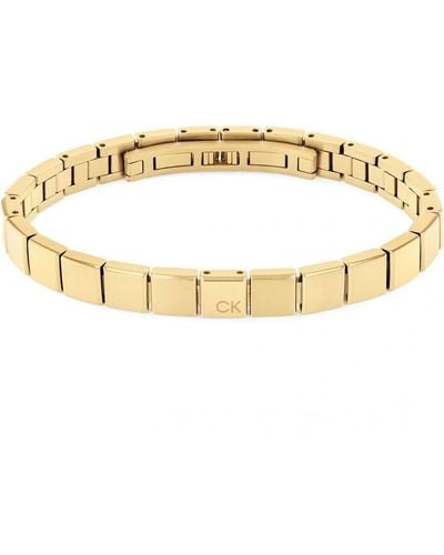 Calvin Klein Gold Plated Bracelet - Metallic