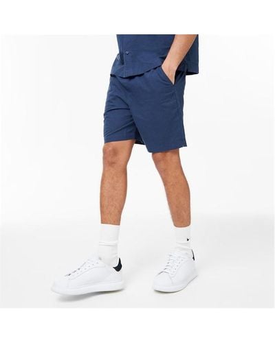 Jack Wills Linen Shorts - Blue