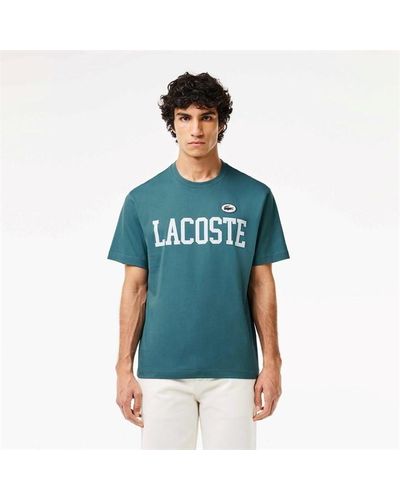Lacoste Logo Print T-shirt - Blue