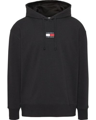 Tommy Hilfiger Tj Relaxed University Pop Text Hoodie - Black