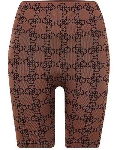 Guess Della Biker Shorts - Brown