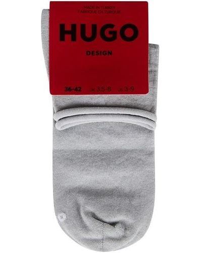 HUGO Lurex Socks - Red