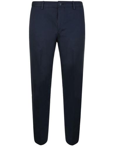 BOSS Stanino Slim Fit Smart Stretch Trousers - Blue