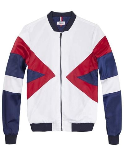 Tommy Hilfiger Colour Block Bomber - Red