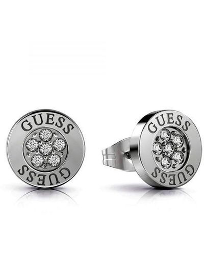 Guess Ladies Jewellery Studs Party Earrings - Metallic