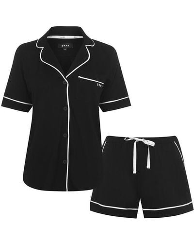 DKNY Signature Short Pyjama Set - Black