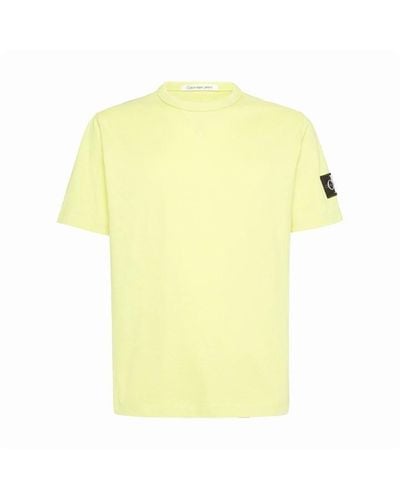 Calvin Klein Badge T-shirt - Yellow