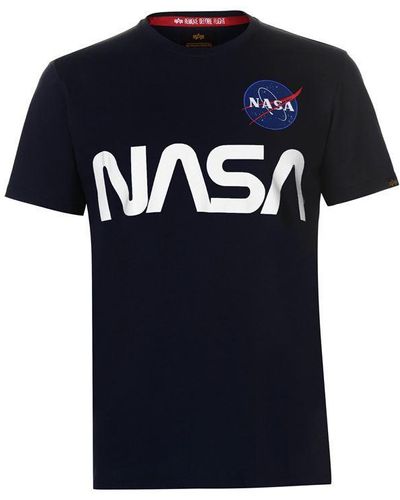 Alpha Industries Nasa Reflective T-shirt - Blue