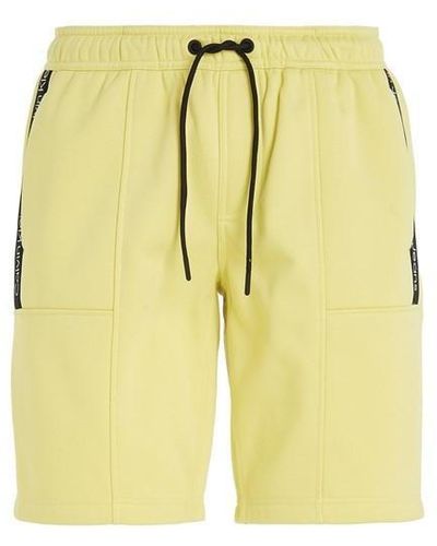 Calvin Klein Logo Tape Hwk Shorts - Yellow