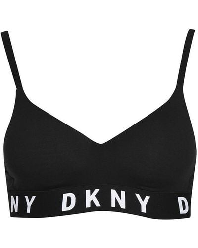 DKNY Cosy Boyfriend Push Up Bra - Black