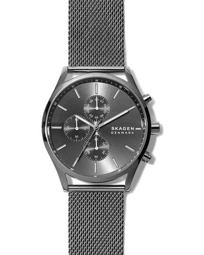 Skagen Holst Chronograph Watch - Metallic