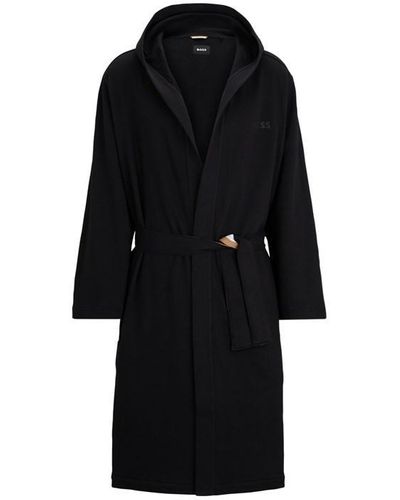 BOSS by HUGO BOSS Iconic French Terry Robe - Black