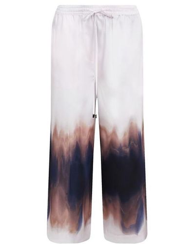 DKNY Printed Trousers - White