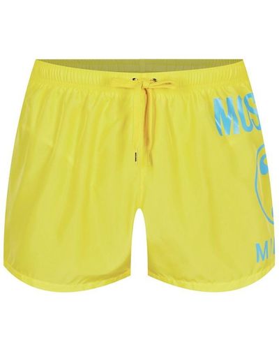 Moschino Question Mark Swim Shorts - Yellow
