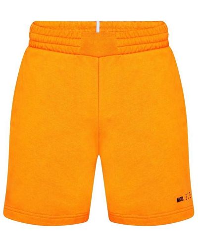 McQ Ic0 Jersey Shorts - Orange