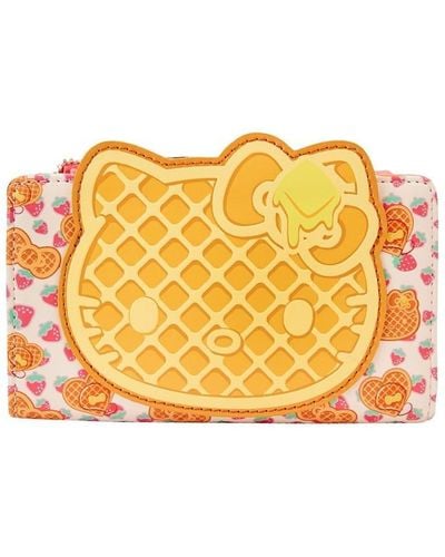 Loungefly Hello Kitty Breakfast Waffle Flap Wallet - Yellow