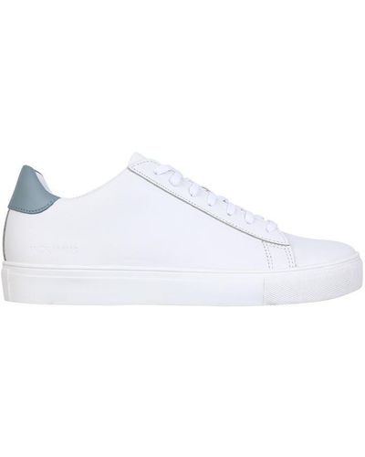 Jack Wills Low Leather Trainer - White