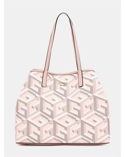 Guess Vicky L Tote Ld34 - Pink
