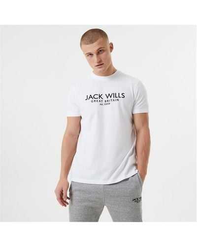 Jack Wills Carnaby Logo T-shirt - White