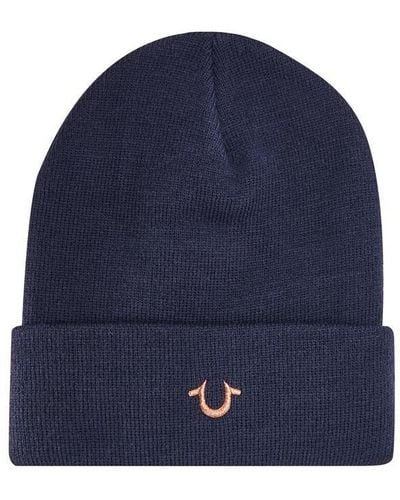 True Religion Horseshoe Beanie - Blue