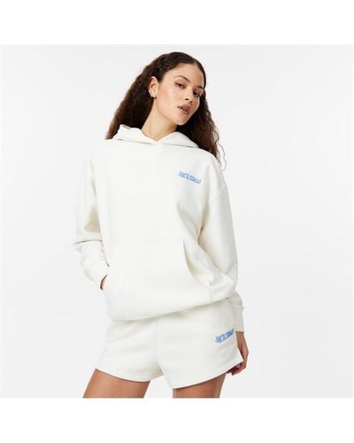 Jack Wills Relaxed Fit Hoodie - White